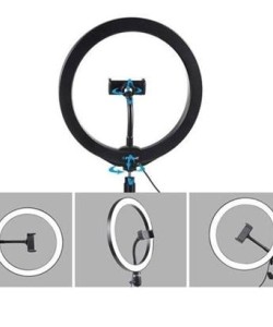 BUFFER® 10inç 26cm Youtube Instagram Tiktok Selfie  Stüdyo Video Fotoğraf Ring Light  Tripod Led Hal