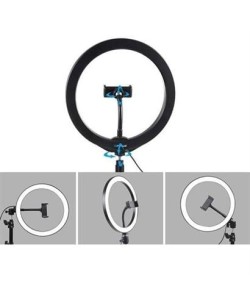 BUFFER® 10inç 26cm Youtube Instagram Tiktok Selfie  Stüdyo Video Fotoğraf Ring Light  Tripod Led Hal