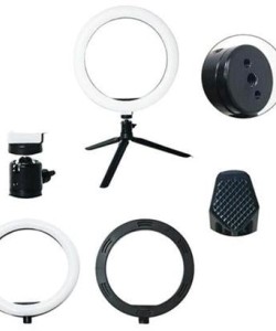 BUFFER® 10inç 26cm Youtube Instagram Tiktok Selfie  Stüdyo Video Fotoğraf Ring Light  Tripod Led Hal