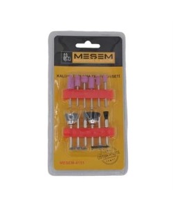 BUFFER® 12li Kalıpçı Taşlama Uçları Seti Tel Fırça Gravür Uçları Seti