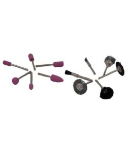 BUFFER® 12li Kalıpçı Taşlama Uçları Seti Tel Fırça Gravür Uçları Seti