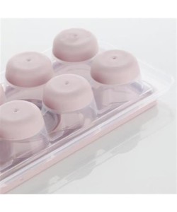 BUFFER® 12li Kapaklı Yapışmaz Silikon Tabanlı Plastik Küp Buz Kalıbı