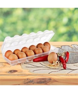 BUFFER® 12li Şeffaf Kapaklı Kilitli Yumurta Saklama Kabı Kutusu Aparatı