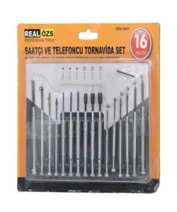 BUFFER® 16 Parça Hassas Tornavida Seti Saatçi ve Telefoncu Tornavidası