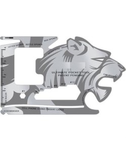 BUFFER® 18 Fonksiyonlu Cüzdan İçi Aslan Tasarımlı Kart Acil Durum Kiti