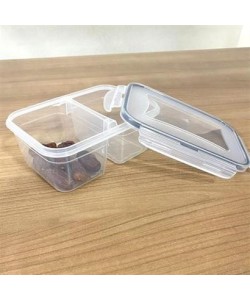 BUFFER® 2 Bölmeli 0,45+0,45 Litre Kilitli Kapaklı Erzak Saklama Kabı LC-524