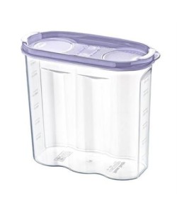 BUFFER® 2 Kapaklı Ölçekli Erzak Kuru Gıda Saklama Kutusu Kabı - 1,7 Litre - SA935