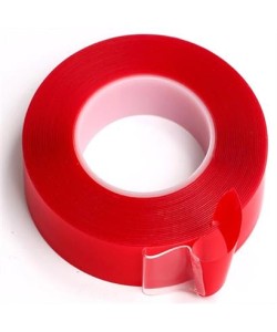 BUFFER® 2 Metre Şeffaf Ekstra Güçlü Banyo Mutfak Posta Ofis Çift Taraflı Akrilik Silikon VHB Bant