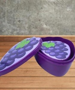 BUFFER® 2'li İç İçe Geçebilen Üzüm Model Saklama ve Beslenme Kabı Seti (550 ml + 250 ml)