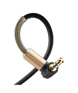 BUFFER® 35 Mm Metal Başlıklı Erkek/Erkek  L Uçlu Jack Girişli Aux  Stereo Ses Aktarma Kablosu