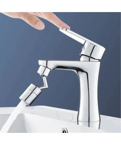 BUFFER®  720 Derece Dönebilen 4 Filtreli Tüm Musluk Tipleri İle Uyumlu Montaj Aparatlı Musluk Başlık