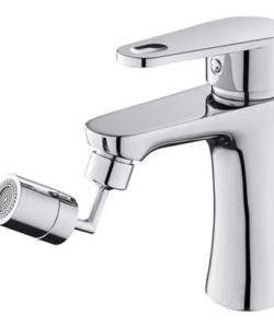 BUFFER®  720 Derece Dönebilen 4 Filtreli Tüm Musluk Tipleri İle Uyumlu Montaj Aparatlı Musluk Başlık