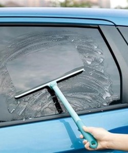 BUFFER® 360 Derece Döner Başlıklı Cam Sil Çok Amaçlı Pratik Cam Ayna Fayans Silme Aparatı