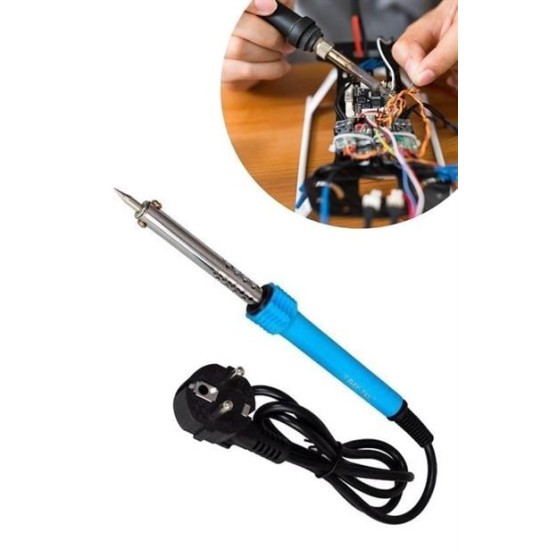 Buffer® 40w Plastik Saplı Elektrikli Döner Başlıklı Havya Kalemi Elektrikli Döner Başlı Lehim Kalemi