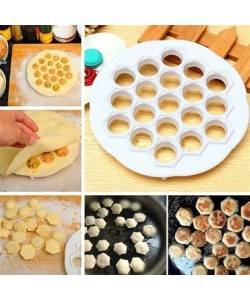 BUFFER® 61 Bölmeli Petek Şekilli Pratik Mantı Kesici  Açma Kalıbı Mantımatik