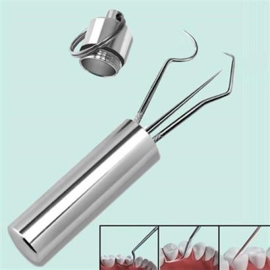 BUFFER® 7 Parça Paslanmaz Çelik Ağız Diş Tartar Sökücü Temizlik Bakım Seti