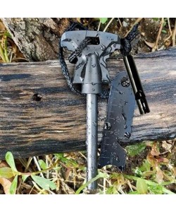 BUFFER® Acil Durum Magnezyum Çubuk Çakmaktaşı Hayatta Kalma Ateş Başlatıcı Çakmak Kiti Düdük Hediyel