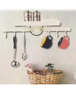 BUFFER® Askılı Raf Çok Fonksiyonlu Mutfak Banyo Tuvalet Tutacak ve Raf