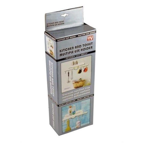 BUFFER® Askılı Raf Çok Fonksiyonlu Mutfak Banyo Tuvalet Tutacak ve Raf