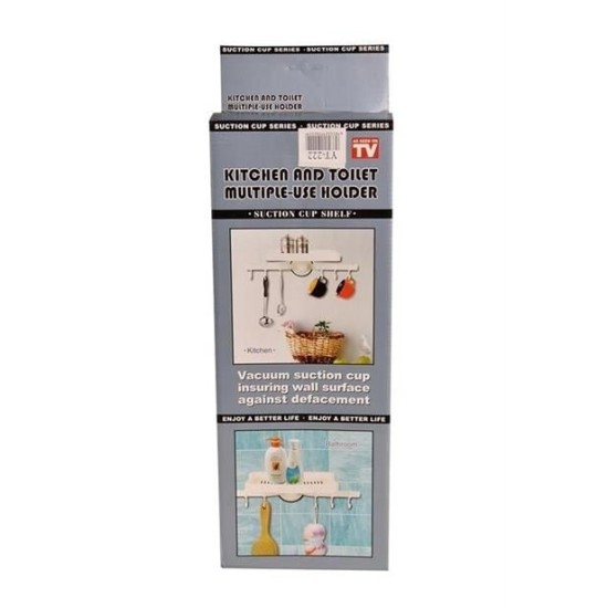 BUFFER® Askılı Raf Çok Fonksiyonlu Mutfak Banyo Tuvalet Tutacak ve Raf