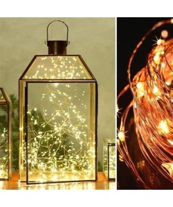 BUFFER® Bakır Tel 3 Metre Dekoratif Aydınlatma Günışığı Led Işık Zinciri