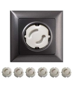 BUFFER® Bebek Çocuk Priz Koruma Kapağı (6 Adet) Çocuk Güvenliği, Priz Muhafazası, Priz Kapatıcı