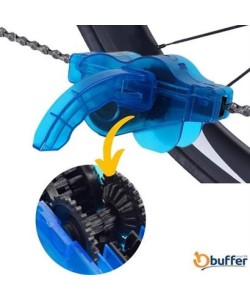 BUFFER® Bisiklet Zincir Dişlisi Koruyucu Pas Sökücü Temizleme Fırçası Aparatı Bakım Seti 4 Parça