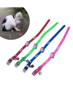 BUFFER® Çıngıraklı Zilli Sevimli Renkli Slikon Kedi Köpek Boyun Tasması