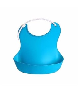 BUFFER® Çocuk Bebek Mama Önlüğü Dökülme Engelleyici Bükülebilir Mavi