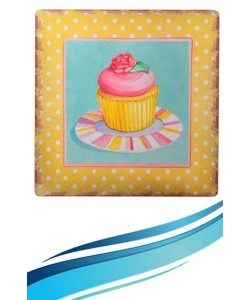 BUFFER® Decotown Duvar Panosu 40*40 Cup Cake Muffin Motifli Duvar Süsü