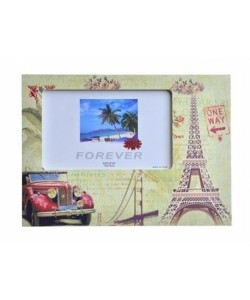 BUFFER® Decotown Eyfel Kulesi Şekilli Ahşap Fotoğraf Resim Koyma Çerçevesi