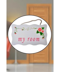 BUFFER® Decotown My Room Benim Odam Dekoratif Çiçek Desenli Kapı Askısı