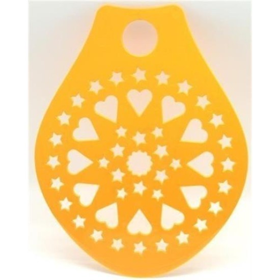 BUFFER® Dekoratif Desenli Pasta Süsleme Şablonu ve Pasta Taşıma Aleti