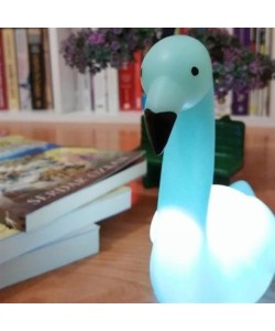 BUFFER® Dekoratif Işık Altında Renk Değiştiren pilli Kuğu Gece Lambası