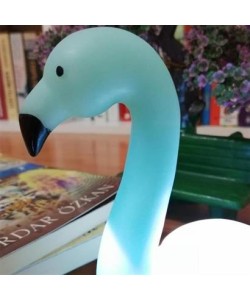 BUFFER® Dekoratif Işık Altında Renk Değiştiren pilli Kuğu Gece Lambası