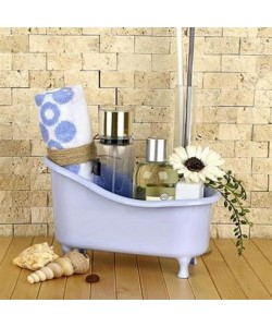 BUFFER® Dekoratif Mini Küvet Şeklinde Çok Amaçlı  Banyo Düzenleyici Sepet