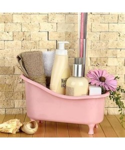 BUFFER® Dekoratif Mini Küvet Şeklinde Çok Amaçlı  Banyo Düzenleyici Sepet