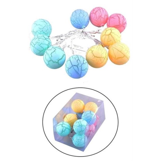 BUFFER® Dekoratif Minik 10 Toplu Ledli  Dekoratif Dolama Renkli Led