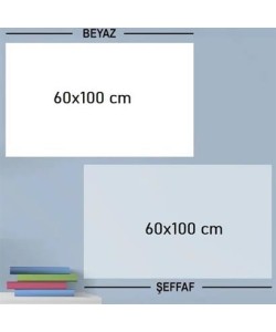 BUFFER® Ders Çalışma Yazı Tahtası Manyetik Duvar Stickerı 100x60 cm