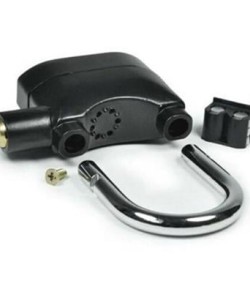 BUFFER® Desibel Siyah Alarmlı Çok Fonksiyonlu Ekstra Güvenlikli Kare Asma Dolap Kilidi