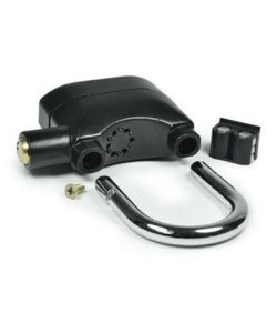 BUFFER® Desibel Siyah Alarmlı Çok Fonksiyonlu Ekstra Güvenlikli Kare Asma Dolap Kilidi