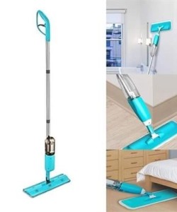 BUFFER® Döner Başlıklı Spreyli Mop Parke Ahşap Fayans Temizleyici Su Hazneli Sihirli Paspas