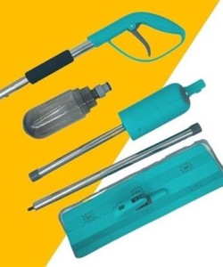 BUFFER® Döner Başlıklı Spreyli Mop Parke Ahşap Fayans Temizleyici Su Hazneli Sihirli Paspas