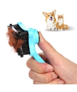 BUFFER® Evcil Hayvan Kedi Köpek Tüy Toplayıcı Otomatik Tuşlu Pet Tarak