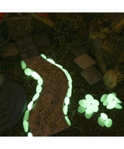 BUFFER® Gece Karanlıkta Işık Vererek Parlayan Dekoratif Çakıl Taşları