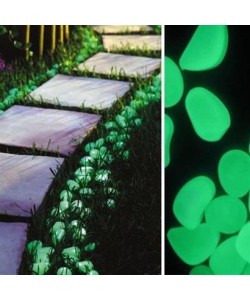 BUFFER® Gece Karanlıkta Işık Vererek Parlayan Dekoratif Çakıl Taşları