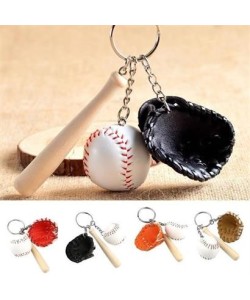BUFFER® Gerçekçi Beyzbol Tasarımlı Şık Anahtarlık Kolye Çanta Süsü Baseball Keychain