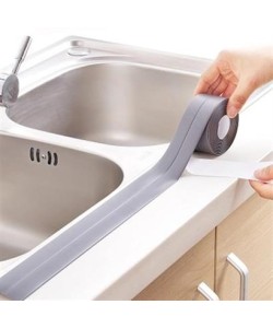 BUFFER® Gri Su Sızdırmaz  Banyo Mutfak Lavabo Küvet İzolasyon Şerit Bant