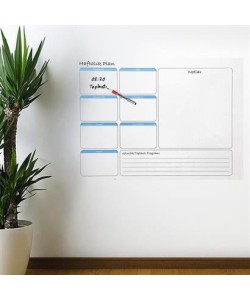 BUFFER® Haftalık Planlayıcı Manyetik Duvar Stickerı Takvim 100 cm x 60 cm