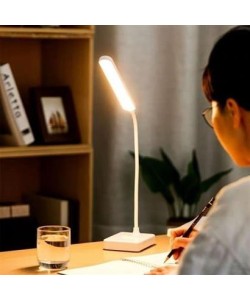 BUFFER® İnce Uzun USBli Dokunmatik 3 Kademeli 360 Derece Özel Göz Korumalı led Lityum Masa Lambası
